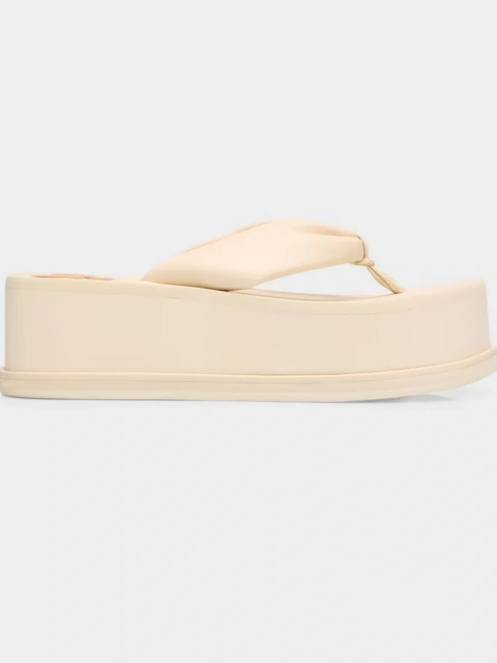 Cult Gaia off white Platform Thong Sandals size 6